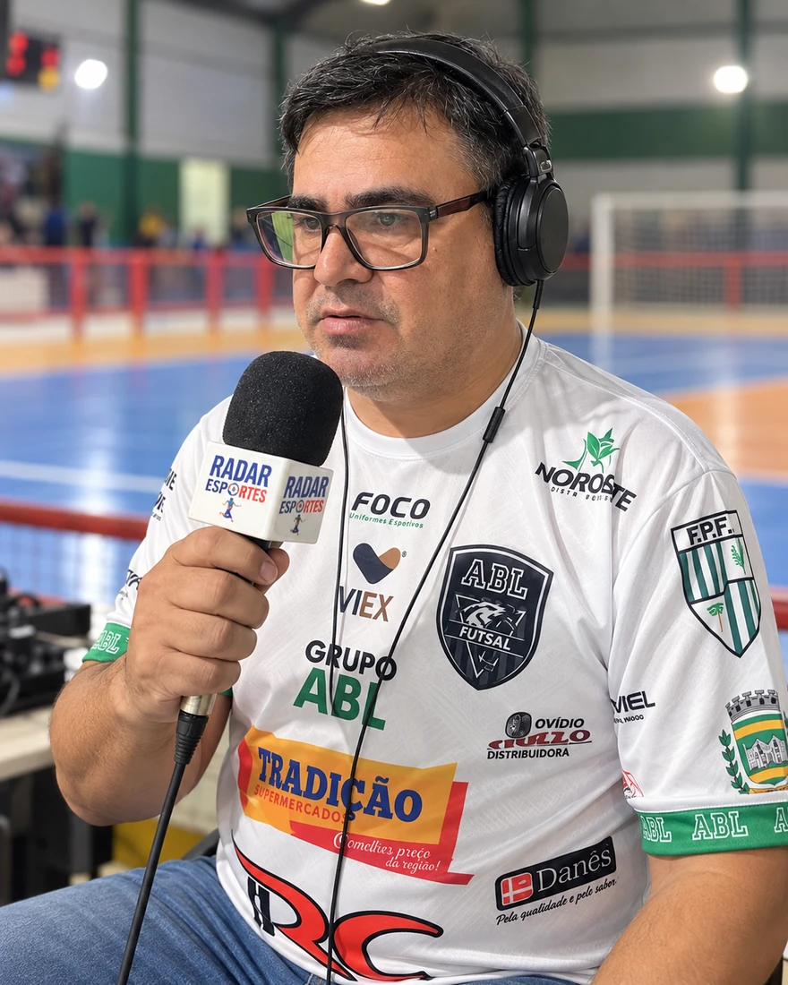Nelson Silva em cobertura esportiva